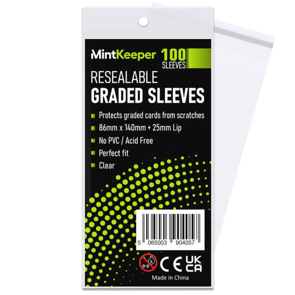 Mint Keeper Slab Sleeves Pack of 100, Perfect Fit For PSA, MGC
