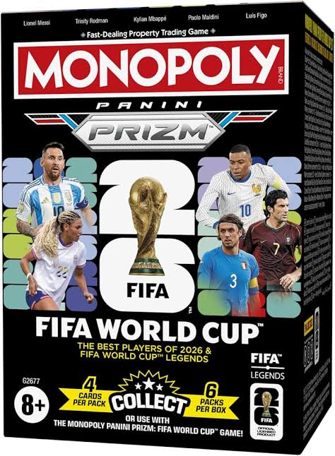 2026 FIFA WORLD CUP MONOPOLY PRIZM BLASTER BOX
